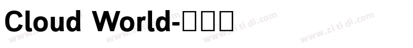 Cloud World字体转换